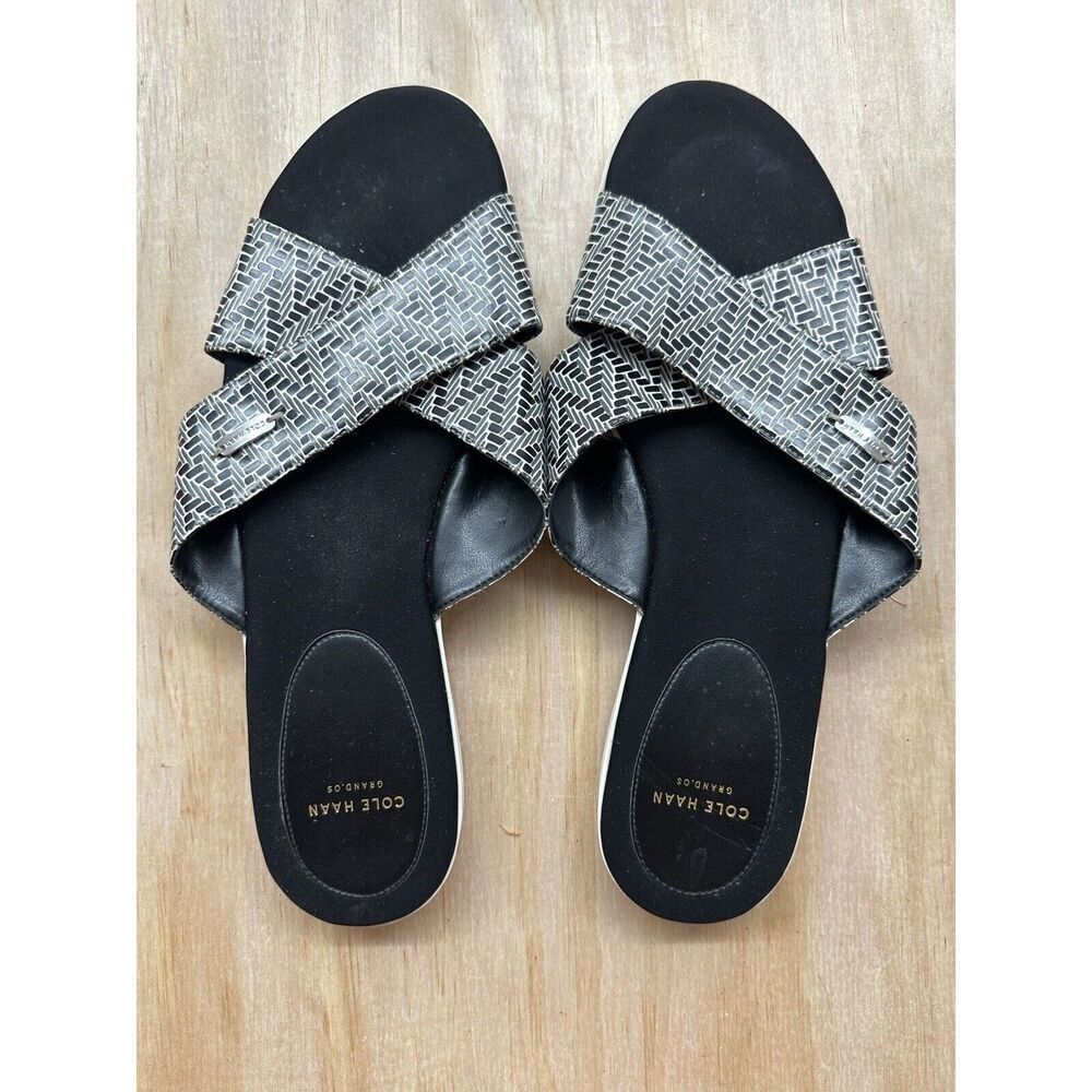 Cole Haan Criss Cross Strap Sandals Grand OS 10 B Blues‎ Flat